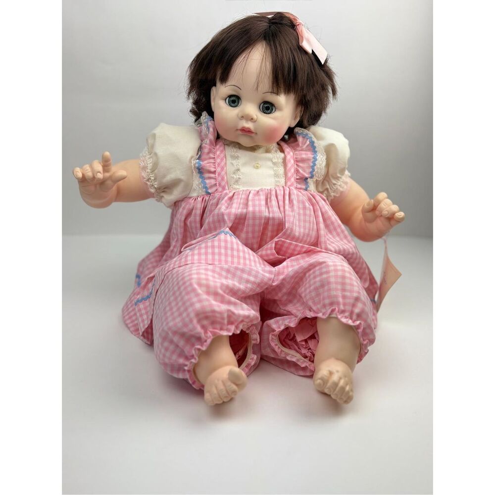 1965 Madame Alexander PussyCat Baby Doll Pink Dress - Never Played With 22in